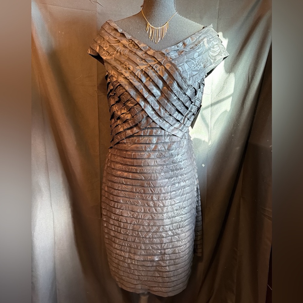 Vintage Cartise Gray Off-Shoulder Dress
